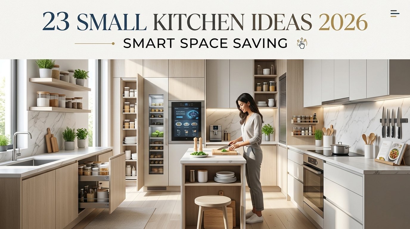 23 Small Kitchen Ideas 2026 for Smart Space Saving