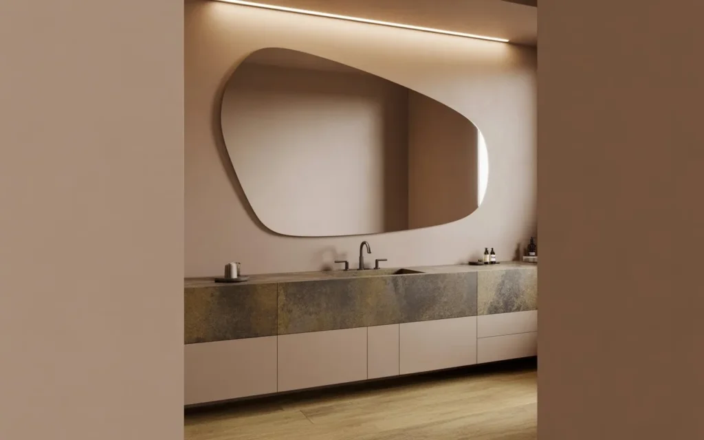 Asymmetrical Mirror Shape