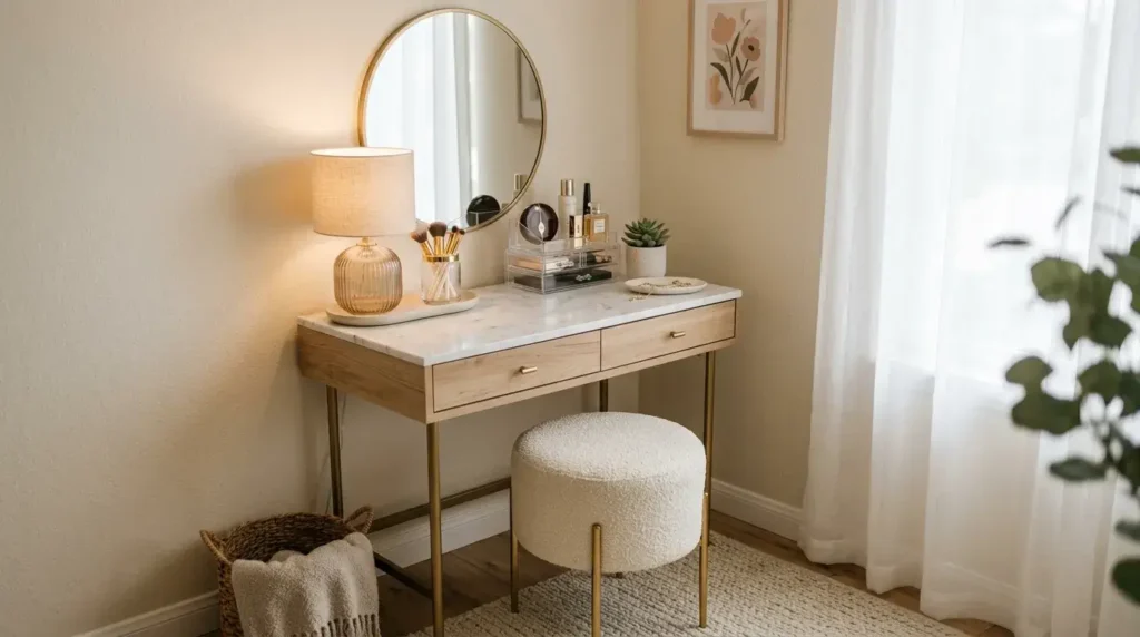 Compact Vanity Corner