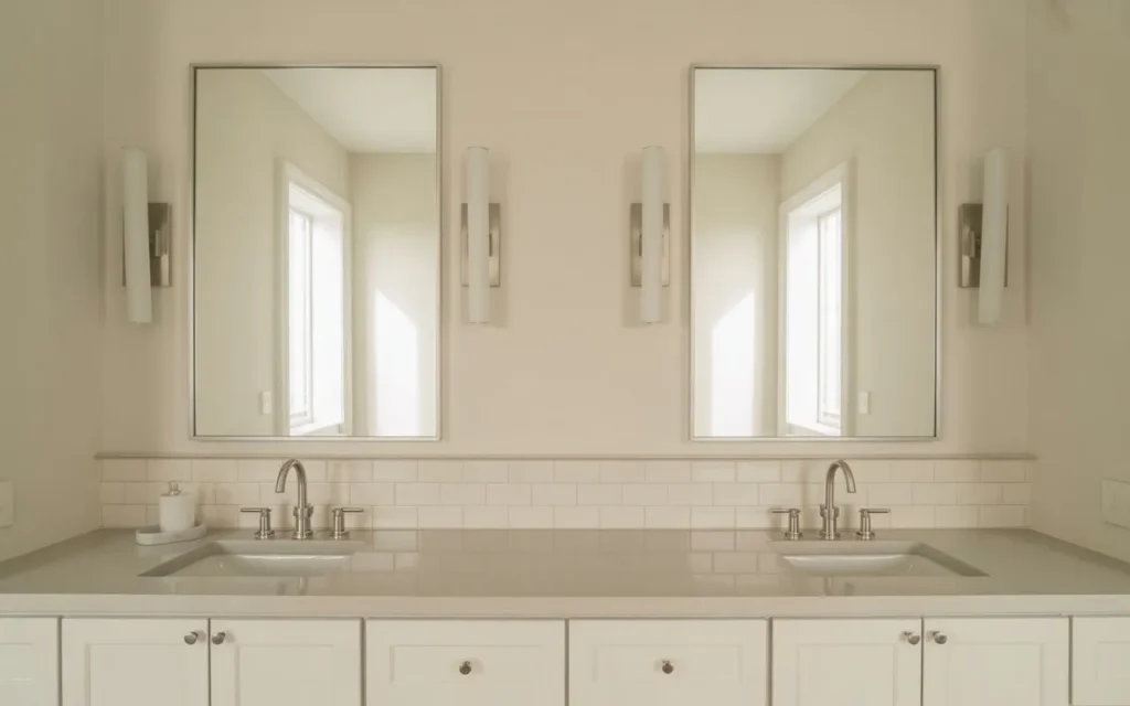 Double Vanity Mirrors