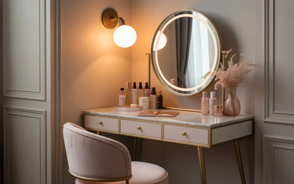 Elegant Vanity Corner
