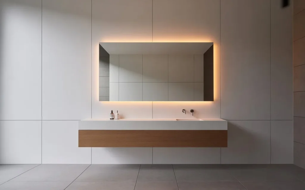 Floating Mirror Panel