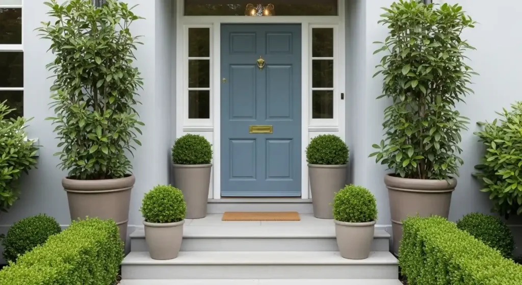 Framed Entryway Plants