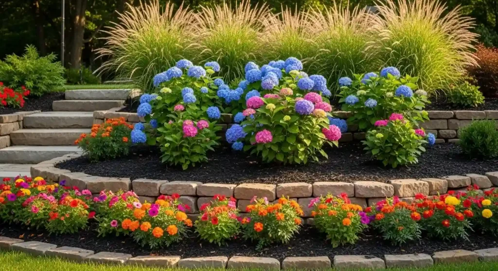 Layered Flower Beds