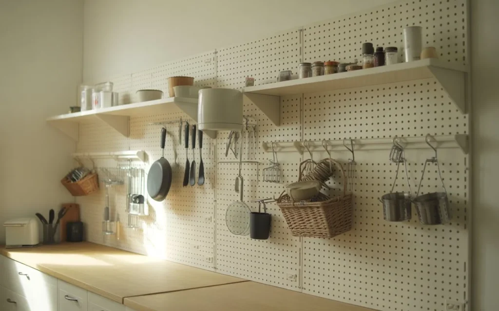 Pegboard Storage Wall
