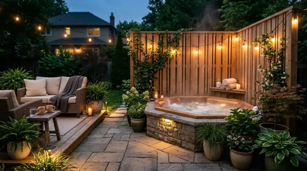 backyard hot tub ideas