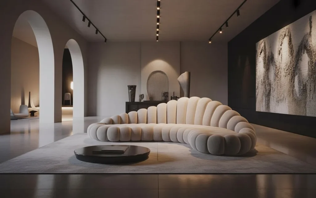 Sculptural Designer Sofa