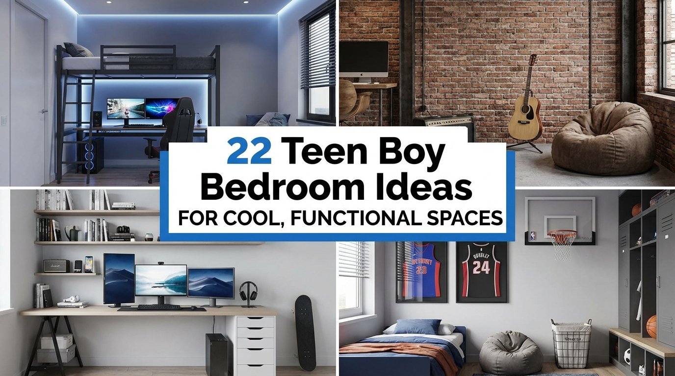 22 Teen Boy Bedroom Ideas for Cool, Functional Spaces