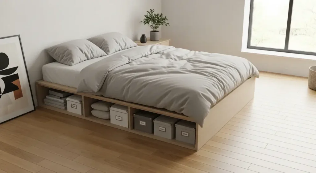 Underbed Storage Setup