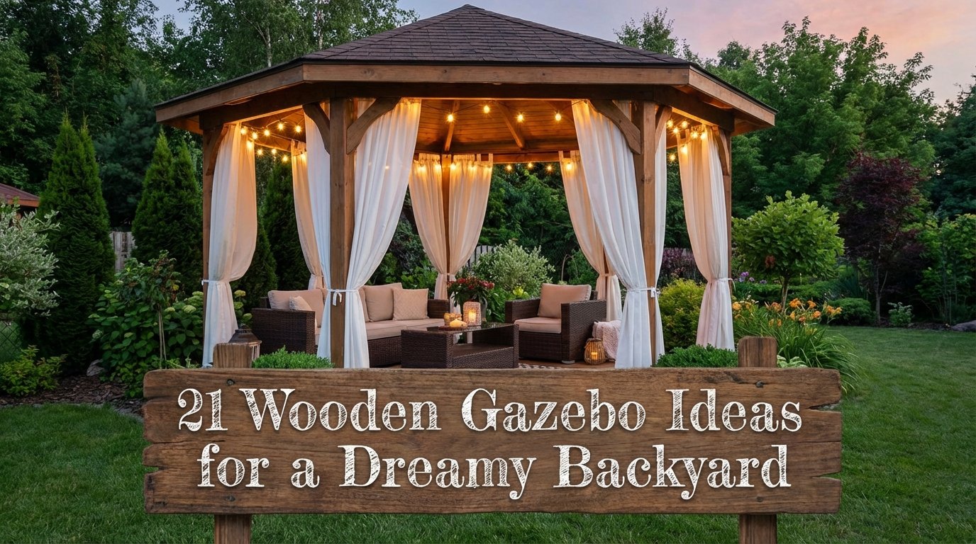 21 Wooden Gazebo Ideas for a Dreamy Backyard