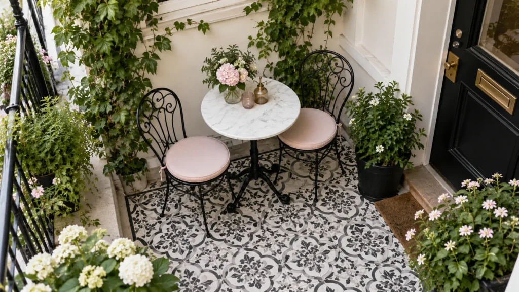 bistro chair set front porch seating idea modern