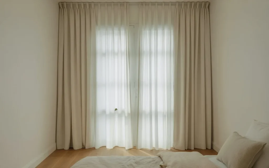 ceiling height curtains small bedroom idea 2026