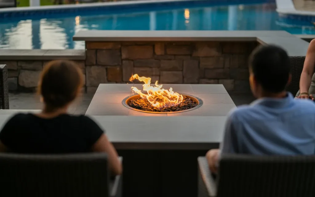 fire pit bar pool bar design idea backyard 2026