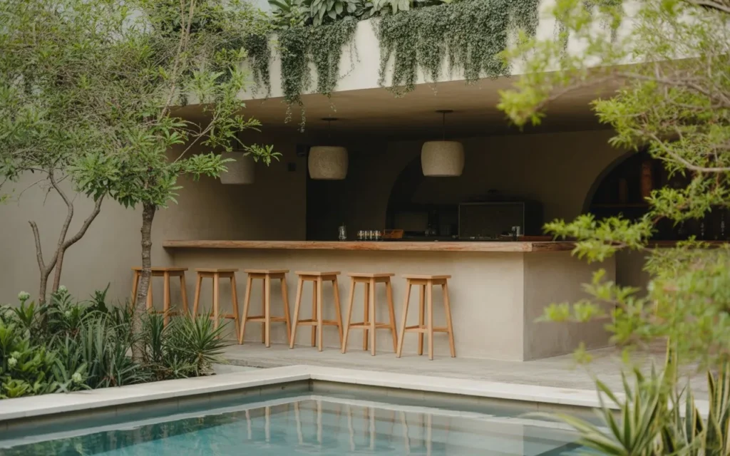 garden surround bar pool bar design idea backyard
