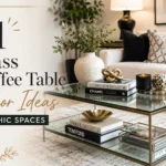 glass coffee table decor ideas for chic spaces 2026
