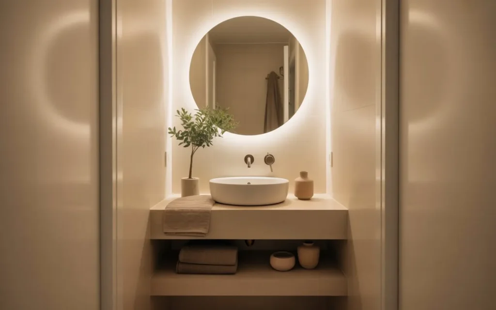 minimal decor styling small bathroom idea 2026