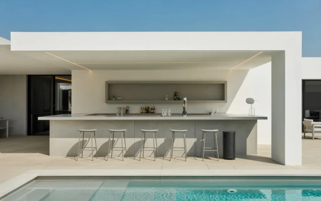 modern minimalist bar pool bar design idea 2026