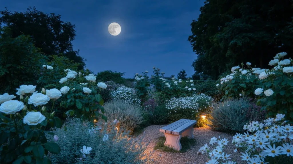 Moonlit Evening Garden