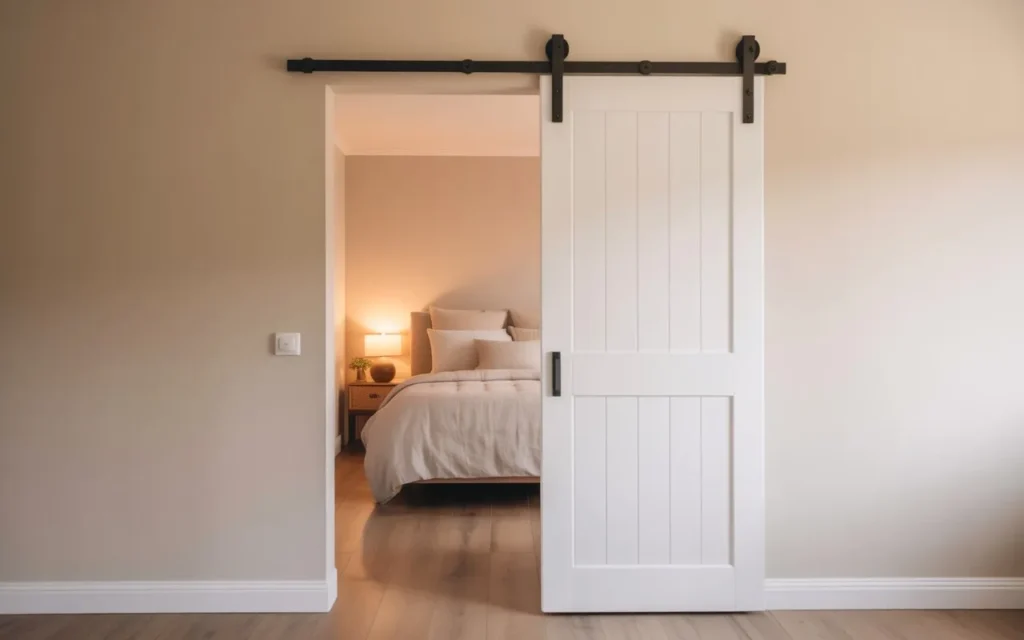 sliding barn door small bedroom idea 2026