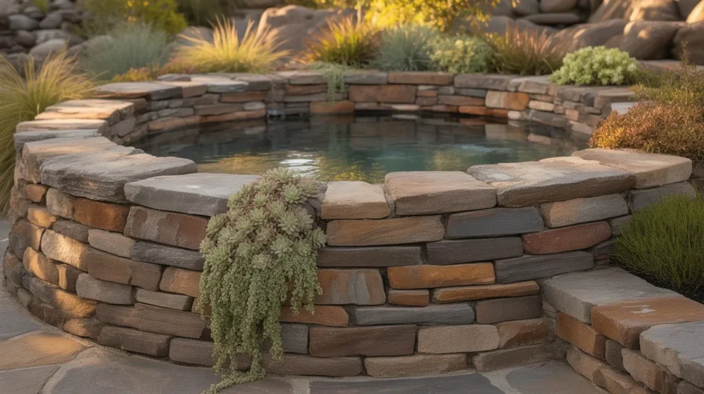 Stacked Stone Hot Tub