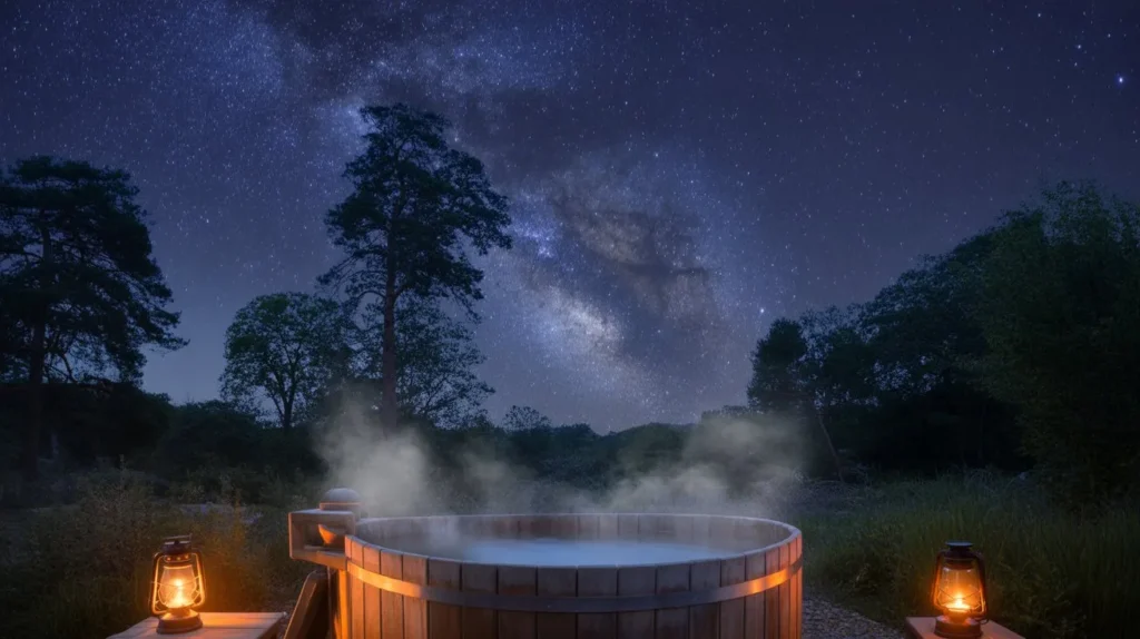 Stargazing Tub Setup
