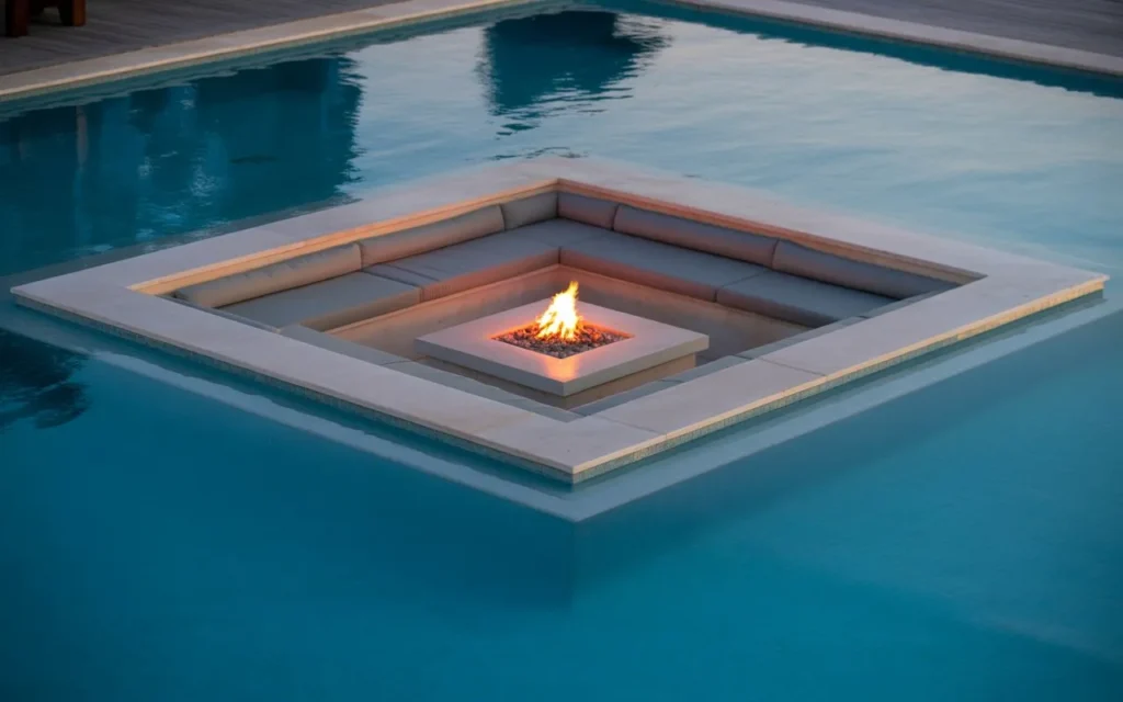 sunken lounge bar pool bar design idea outdoor
