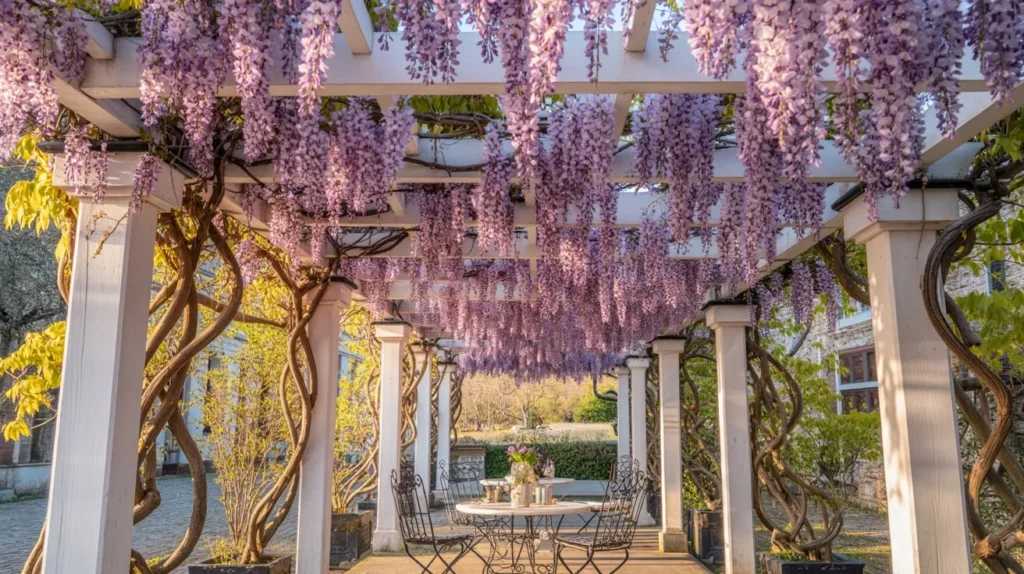 Trailing Wisteria Pergola