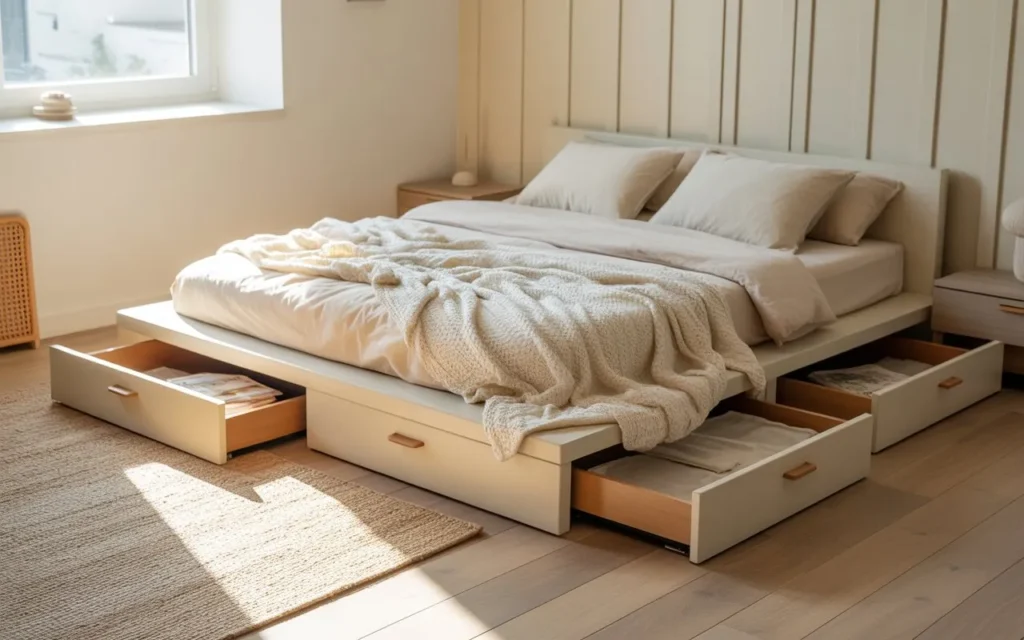 underbed drawers small bedroom idea 2026