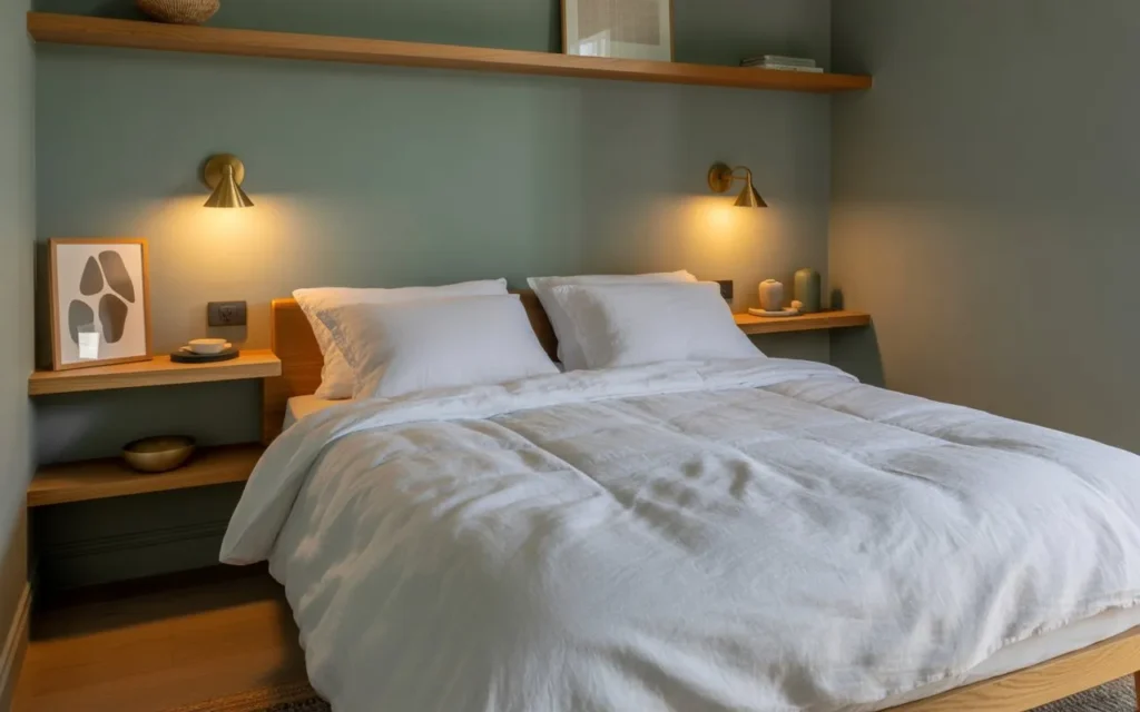 wall sconce lighting small bedroom idea 2026