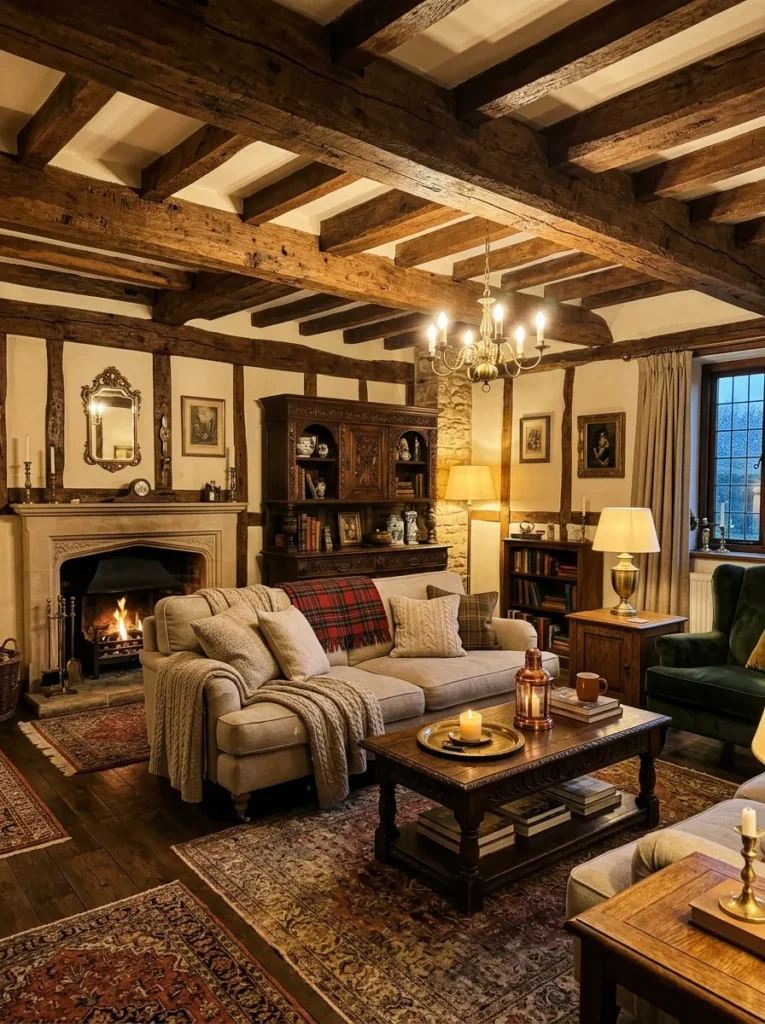 antique wood interiors vintage home style idea 2026
