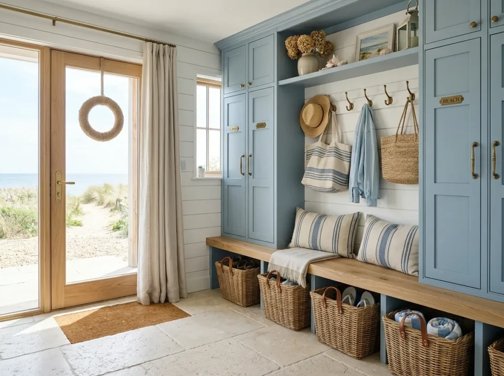 coastal blue lockers mudroom locker idea 2026