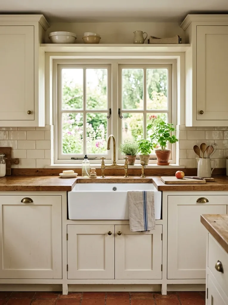 farmhouse sink details vintage home style idea 2026