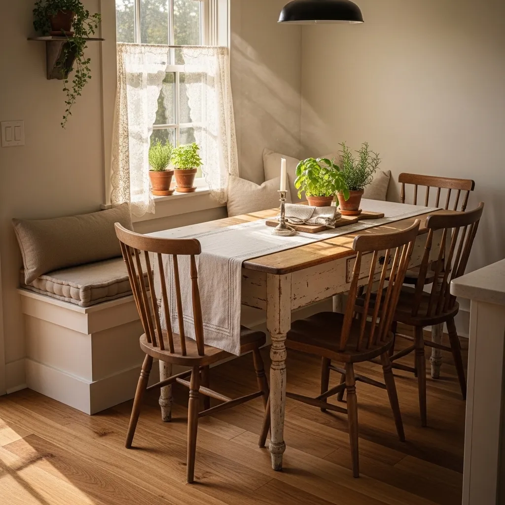 farmhouse table nook old farmhouse kitchen idea 2026