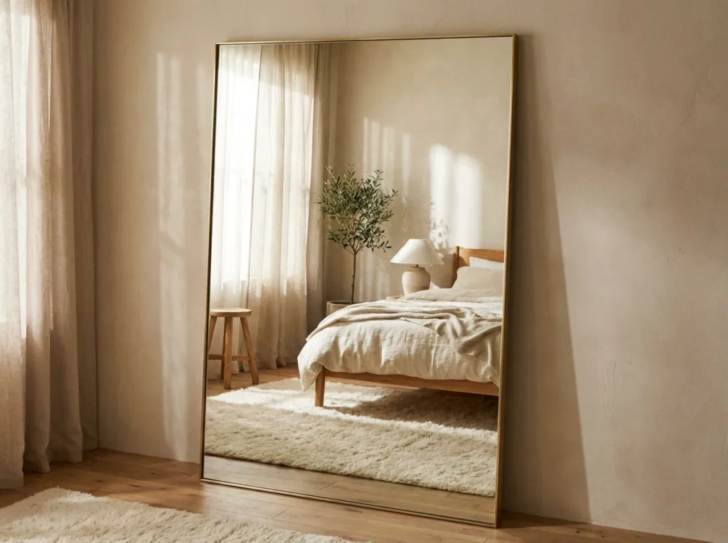 floor length mirror bedroom mirror idea modern 2026