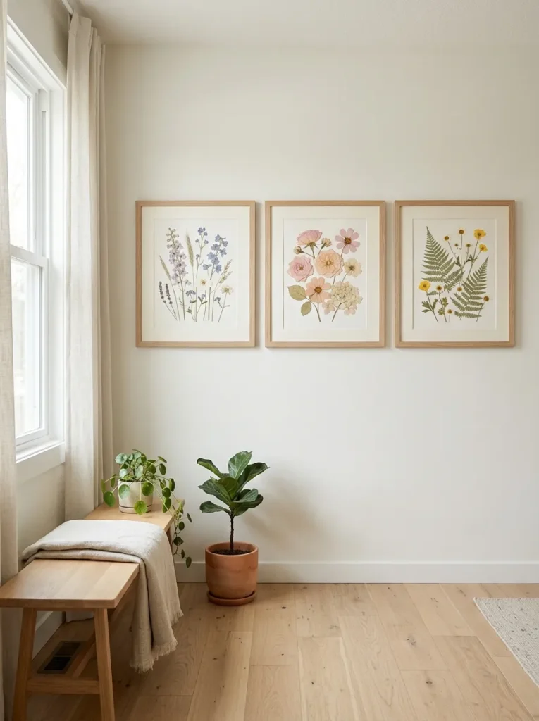 floral wall frames flower home decor idea modern