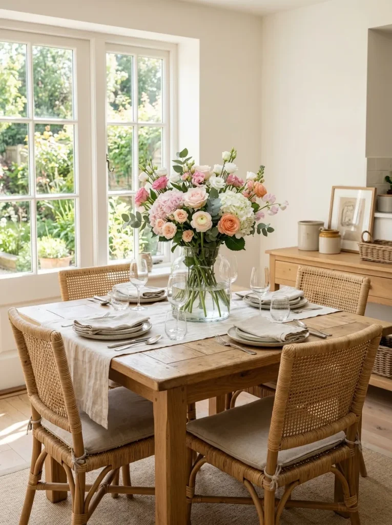 fresh flower centerpiece flower home decor idea 2026