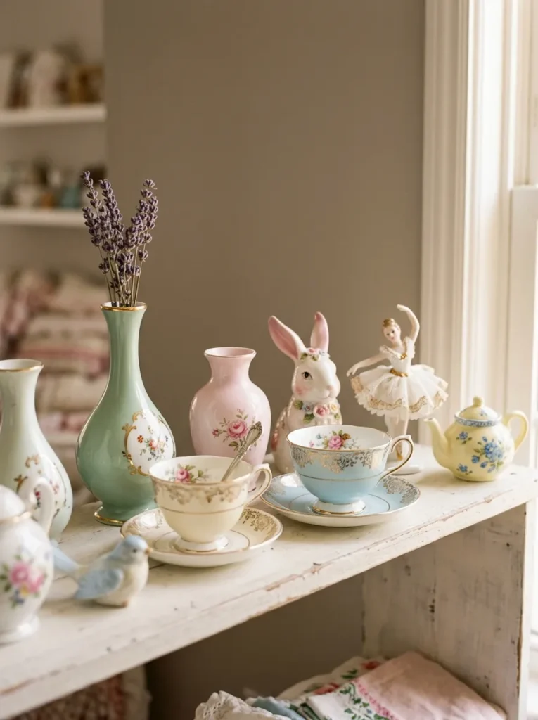 porcelain decor accents vintage home style idea modern