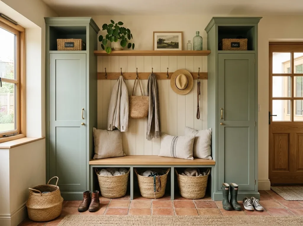 sage green lockers mudroom locker idea modern