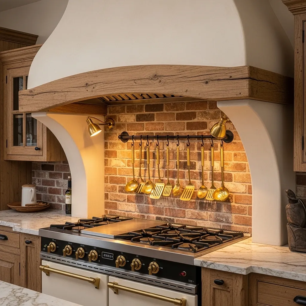 vintage range hood old farmhouse kitchen idea rustic