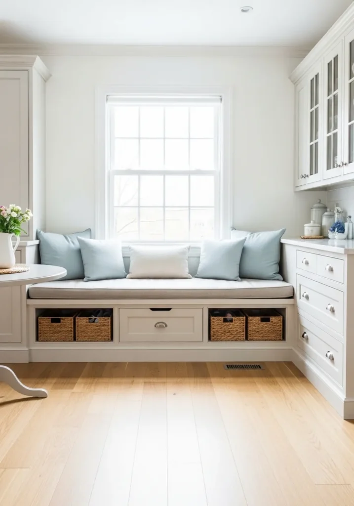window bench storage kitchen storage idea modern