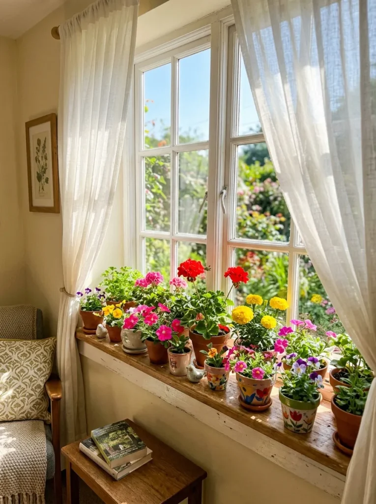 window flower display flower home decor idea modern