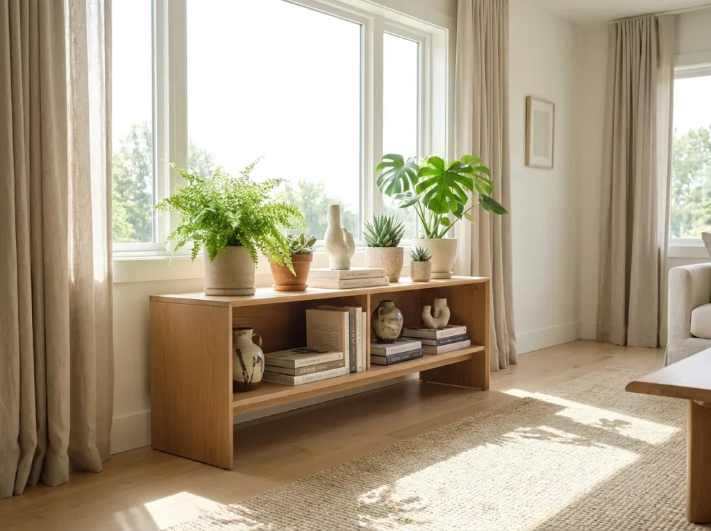 window nook placement small console table idea 2026