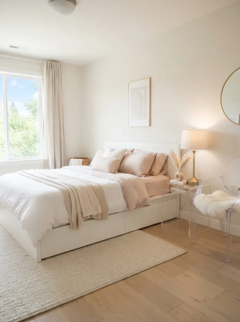 acrylic furniture pieces baddie bedroom idea modern