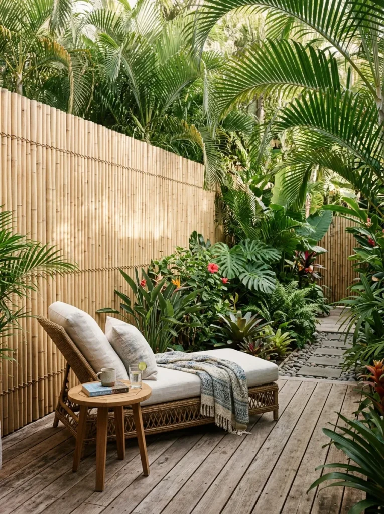 bamboo privacy screen privacy fence idea 2026