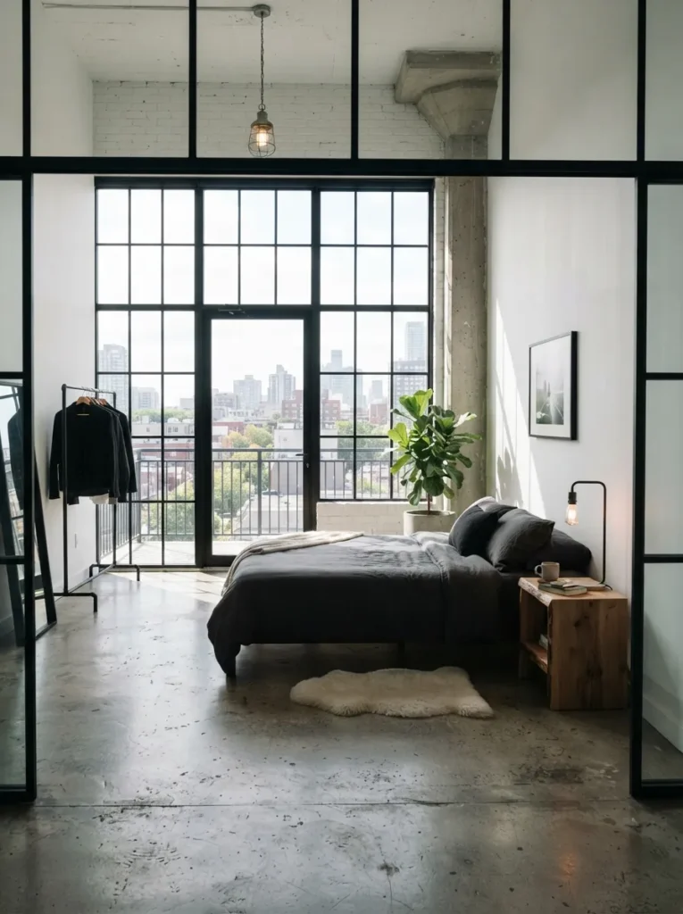 black frame windows bedroom window idea stylish 2026