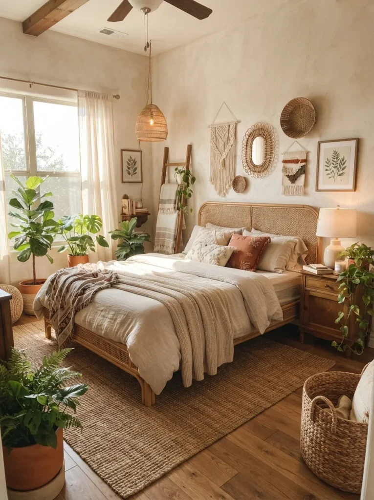 boho rattan bed unique bed idea modern 2026