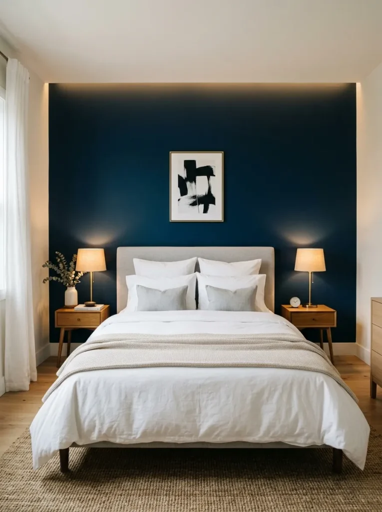 bold accent wall teen girl bedroom idea modern