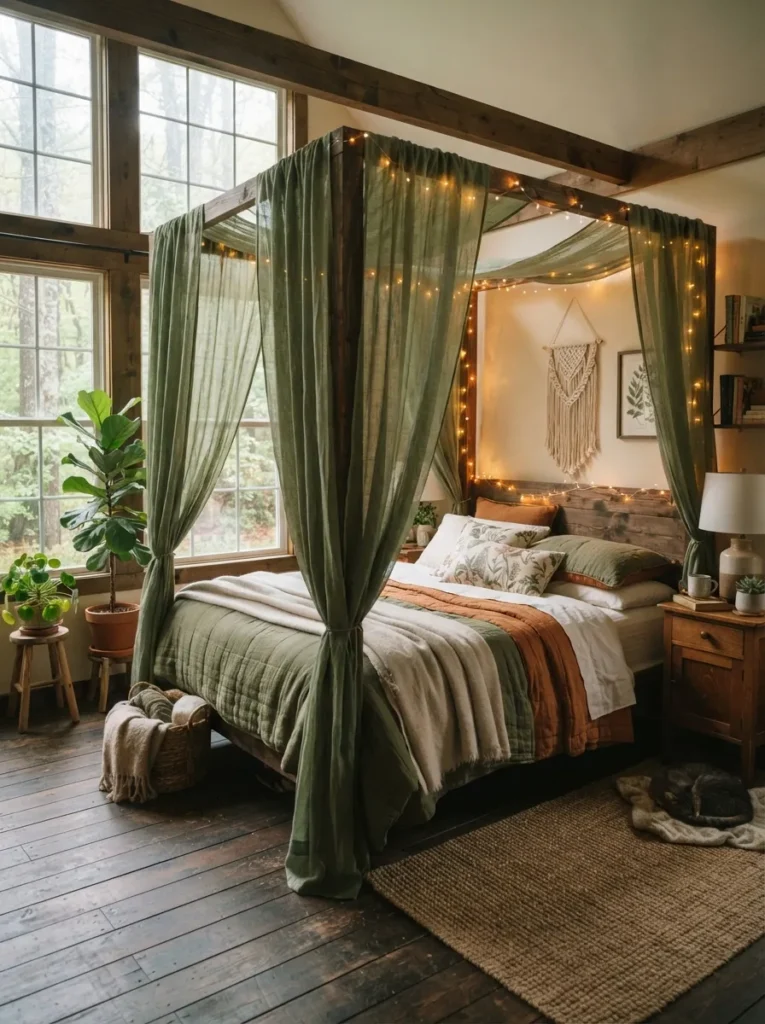 canopy bed nook forest bedroom idea magical 2026