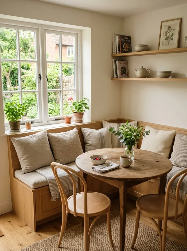 compact breakfast nook small kitchen idea modern
