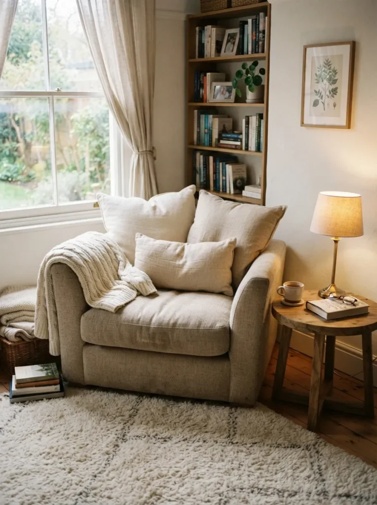 deep seat armchair cozy reading chair idea 2026